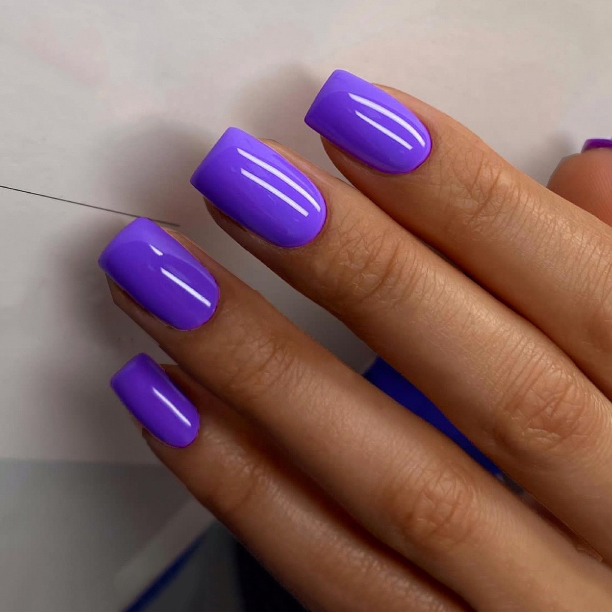 24p French Short Solid Color F - огляд і ціна Nail Art Simple Elegant