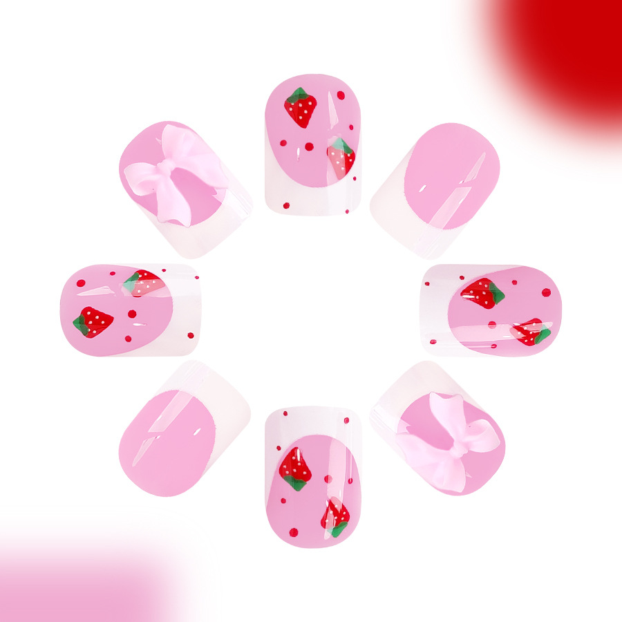 24pcs Red Strawberry Designs F - огляд і ціна Nail Art Strawberry