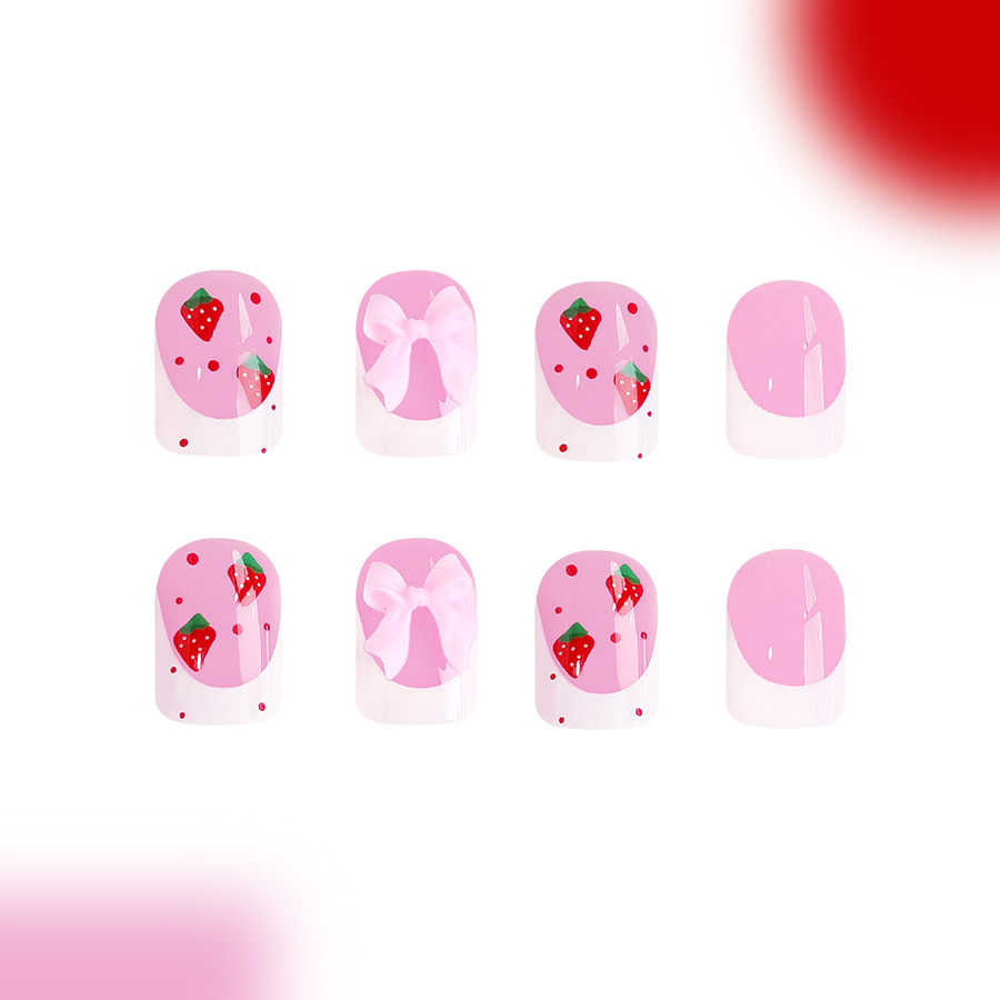 24pcs Red Strawberry Designs F - огляд і ціна Nail Art Strawberry