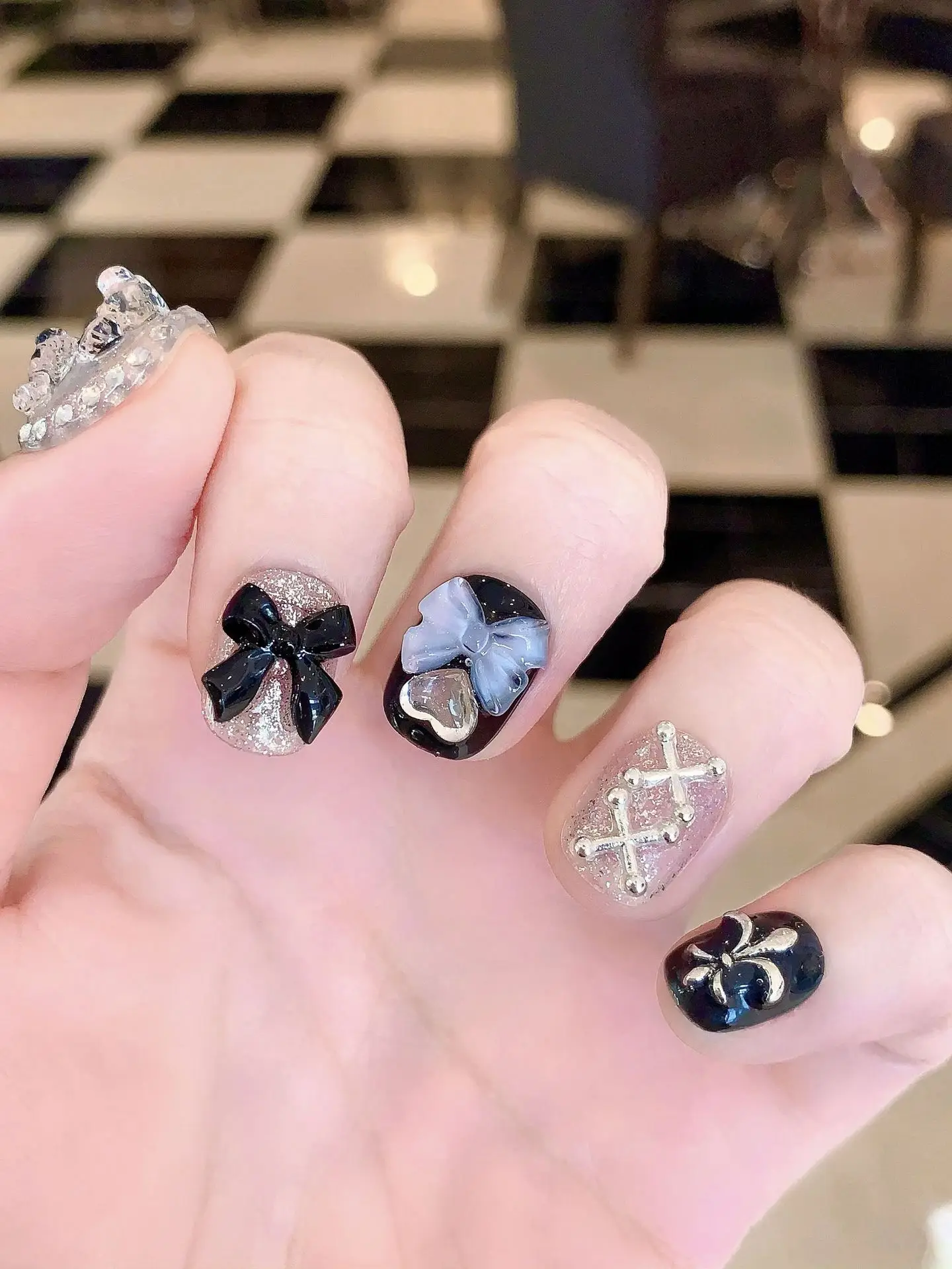 10 PCS Sheer Lace Bear Nail Ar - огляд і ціна Nail Art Glitter