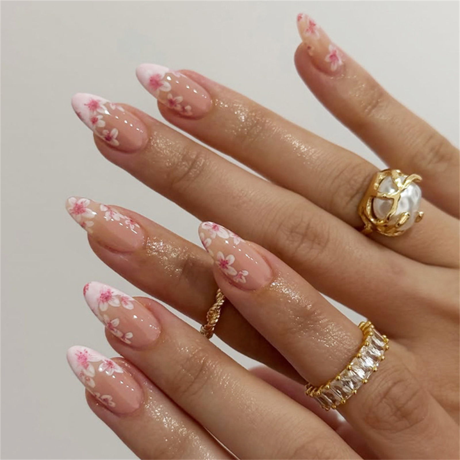 30pcs Press On Nails Sakura Gr - огляд і ціна Nail Art Xs