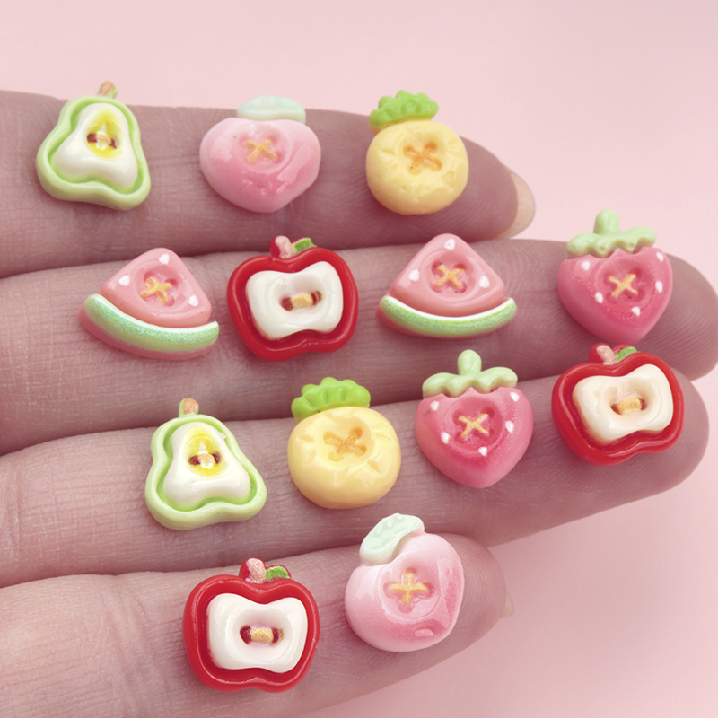 50/500pcs Mini Simulated Fruit - огляд і ціна Nail Art Strawberry