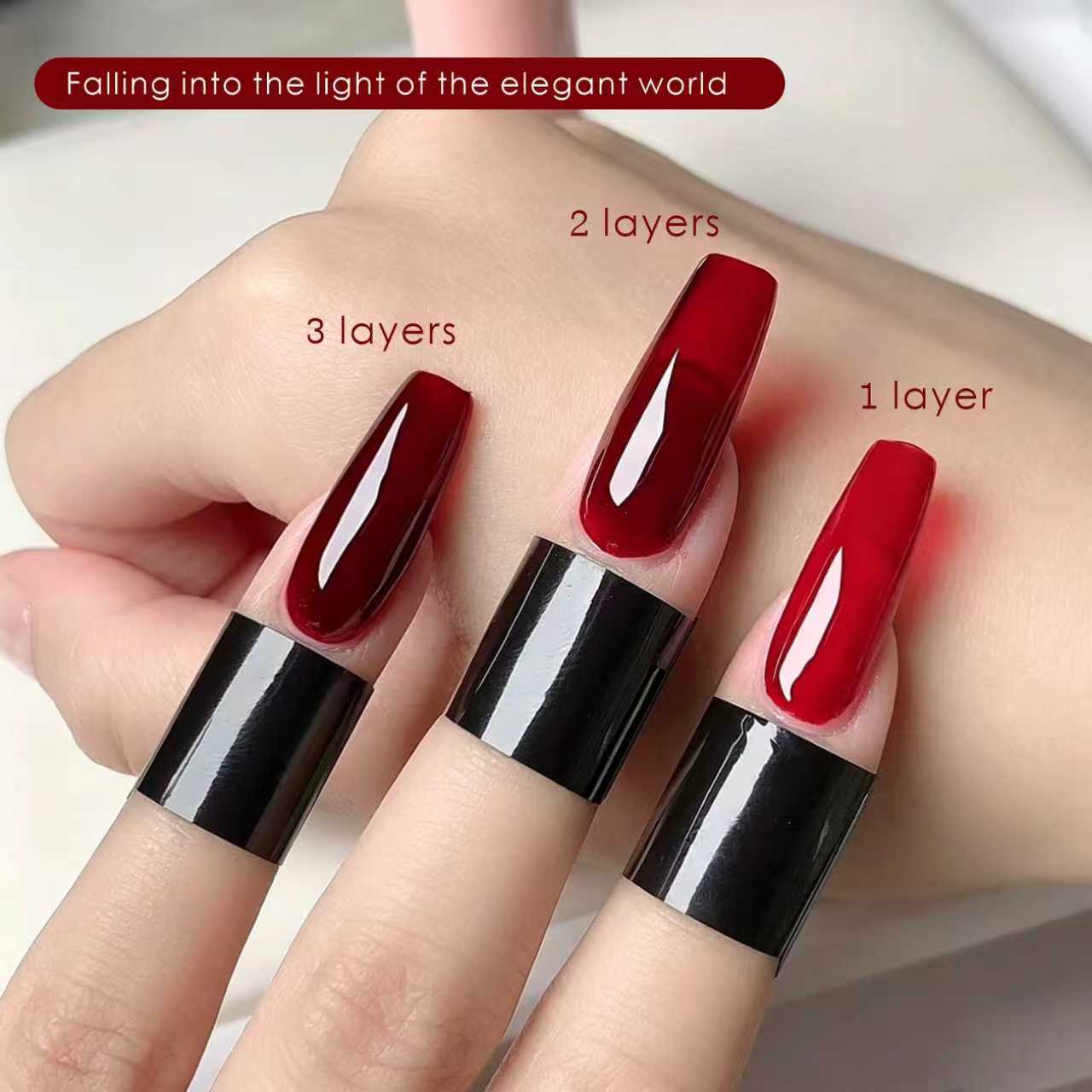 15ml translucent red nail poli - огляд і ціна Nail Art Simple Elegant