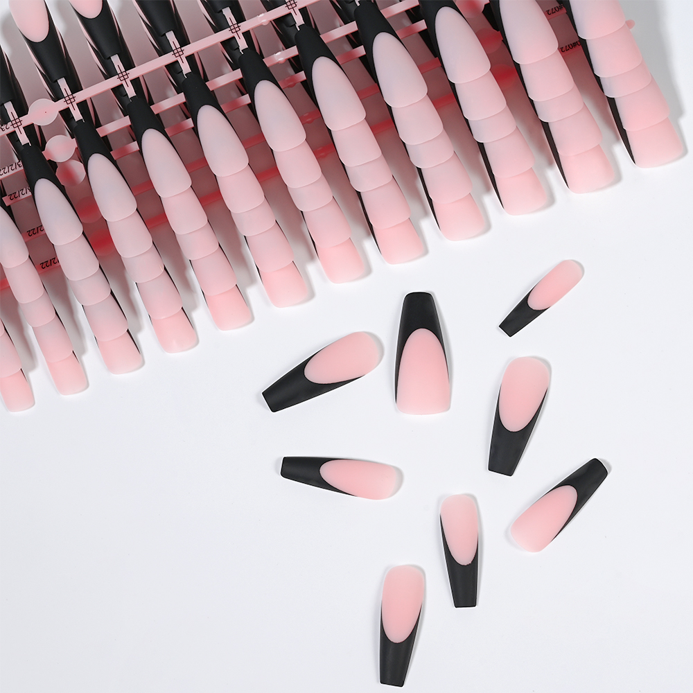 120PC Black French Gel Nail Ti - огляд і ціна Nail Art Natural