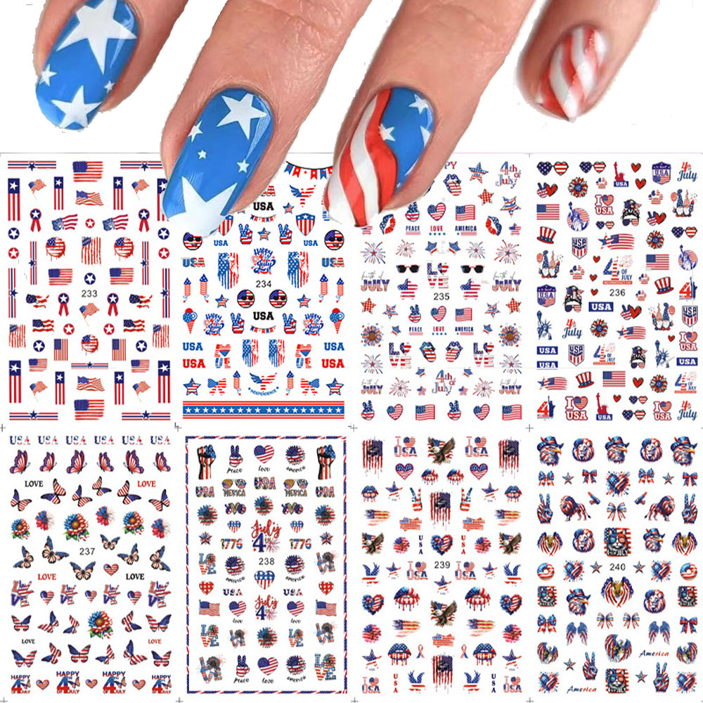 1Pcs 3D Independence Day USA F - огляд і ціна Nail Art France