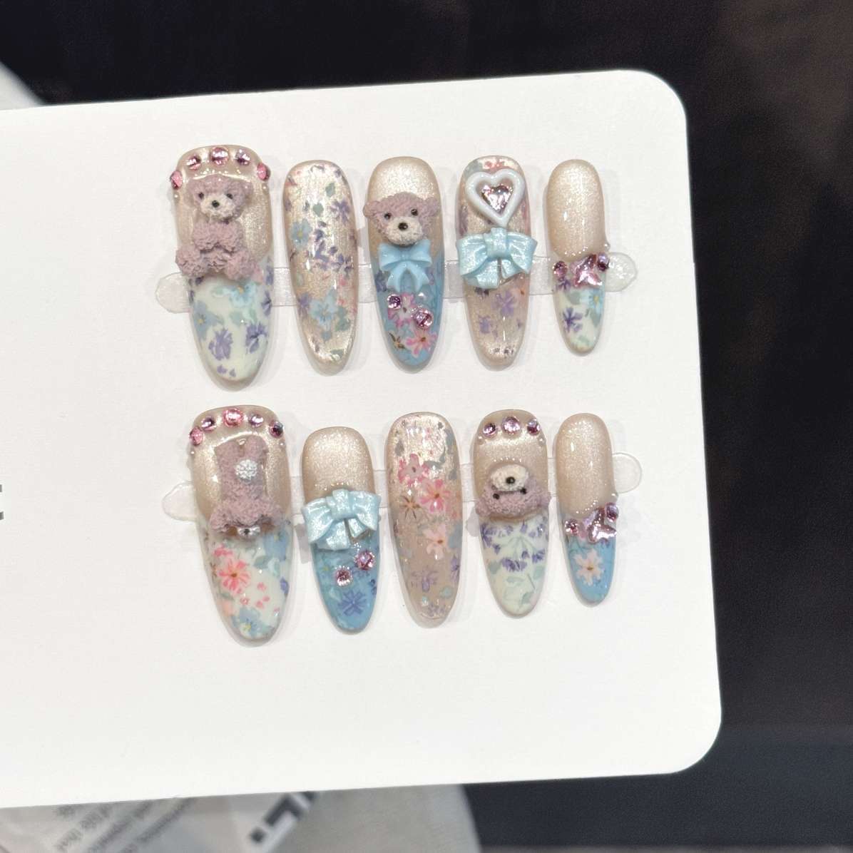 10Pcs Pure Hand-Pressed Oval N - огляд і ціна Nail Art Oval