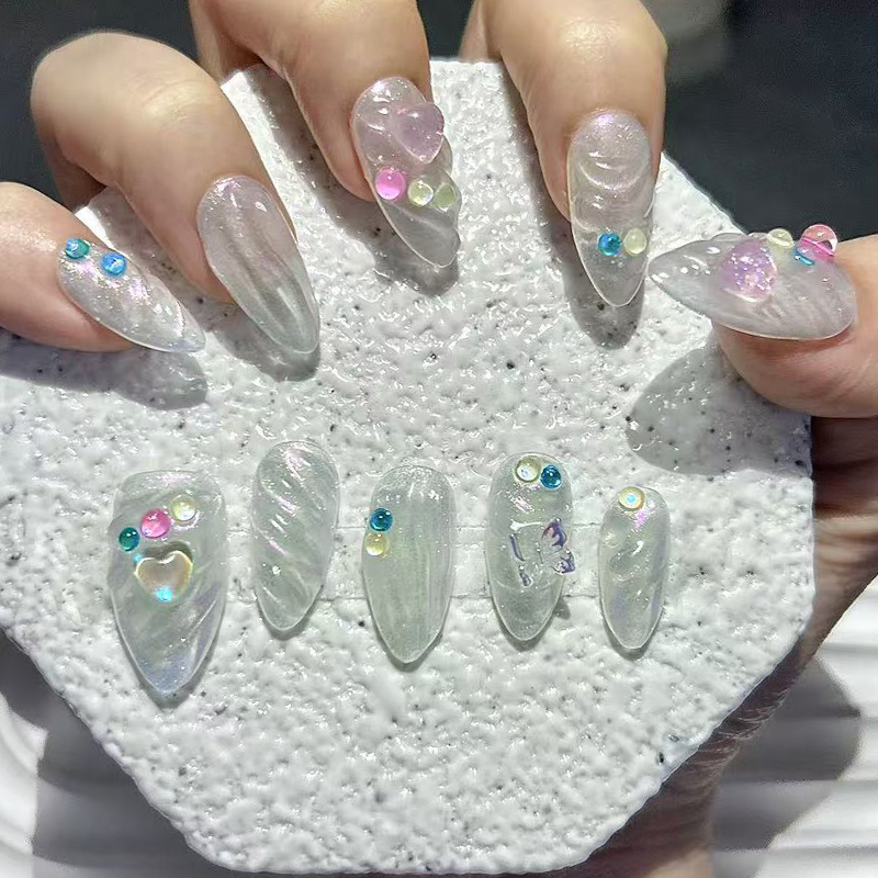 Handmade Press On Nails Short  - огляд і ціна Nail Art Simple Elegant