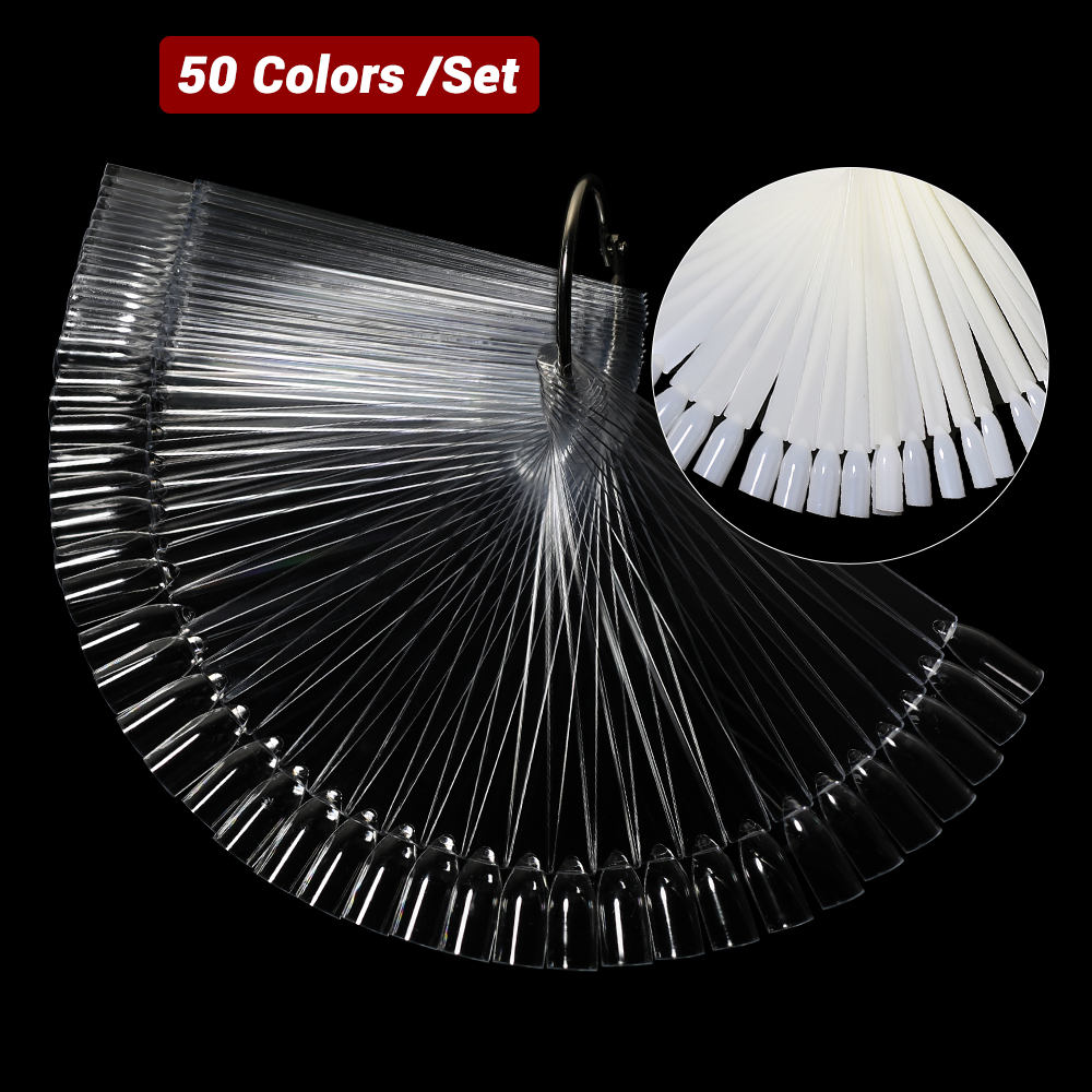 50Pcs False Nail Display Stick - огляд і ціна Nail Art Natural