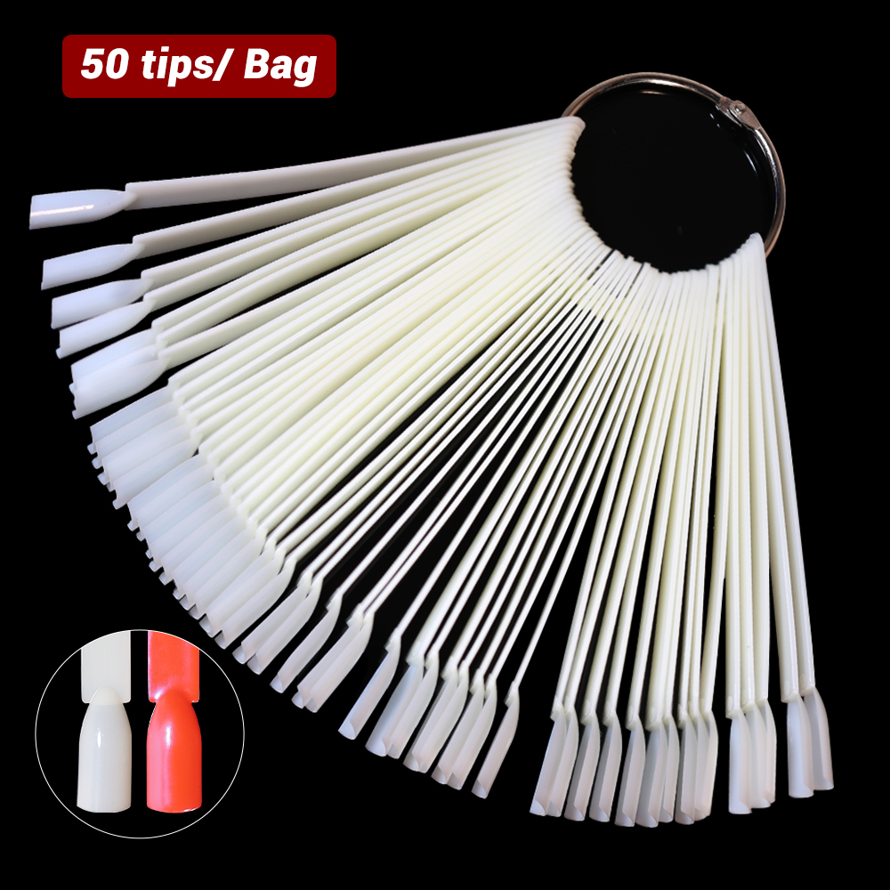 50Pcs False Nail Display Stick - огляд і ціна Nail Art Natural