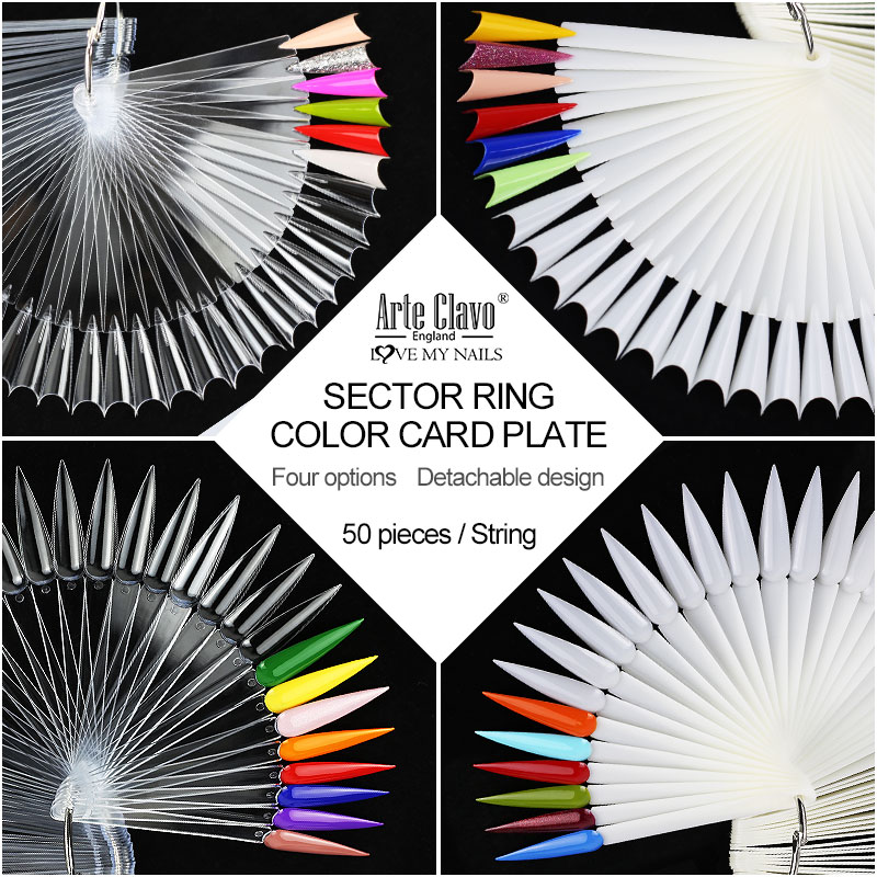 50Pcs False Nail Display Stick - огляд і ціна Nail Art Natural