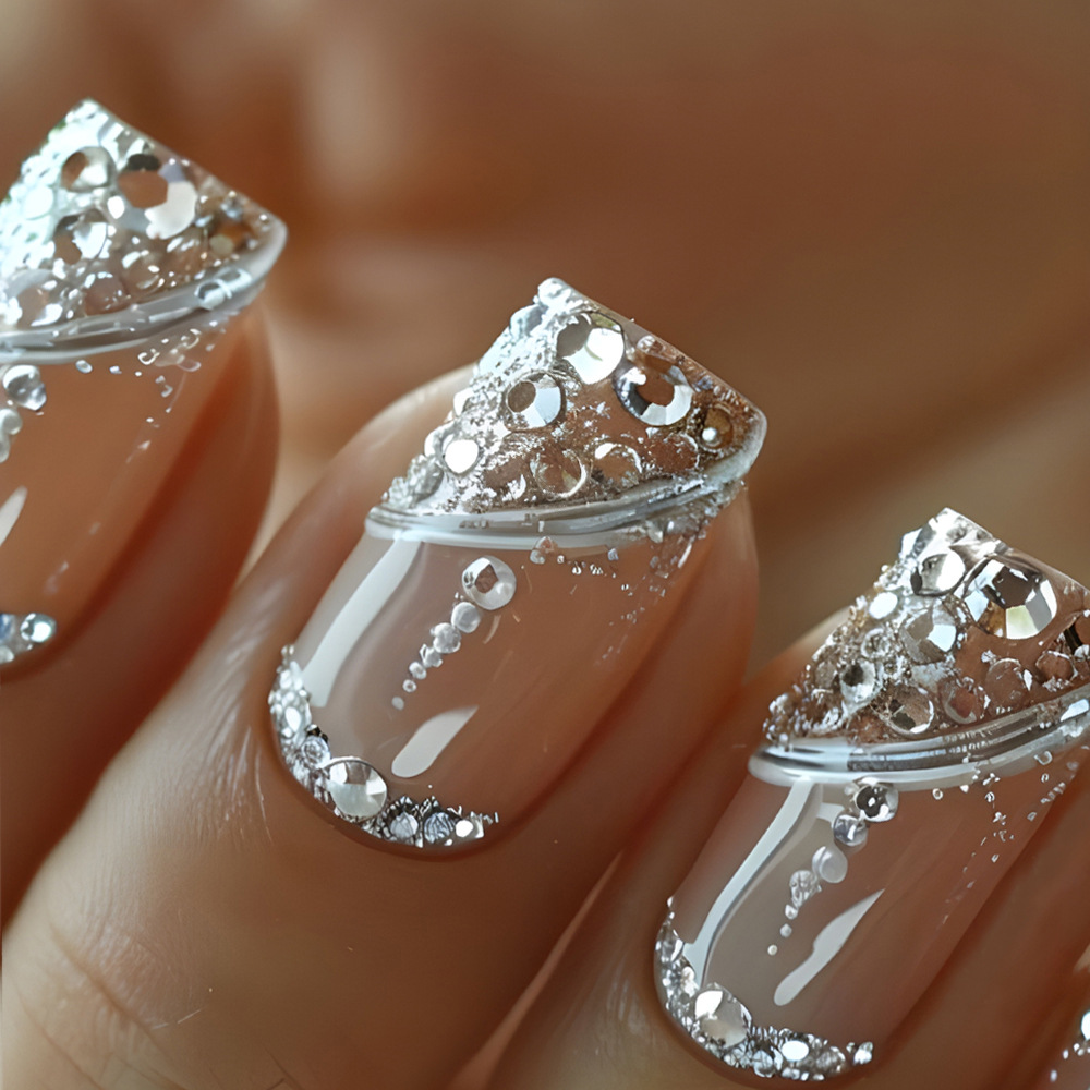24Pcs Irregular French Fake Na - огляд і ціна Nail Art Simple