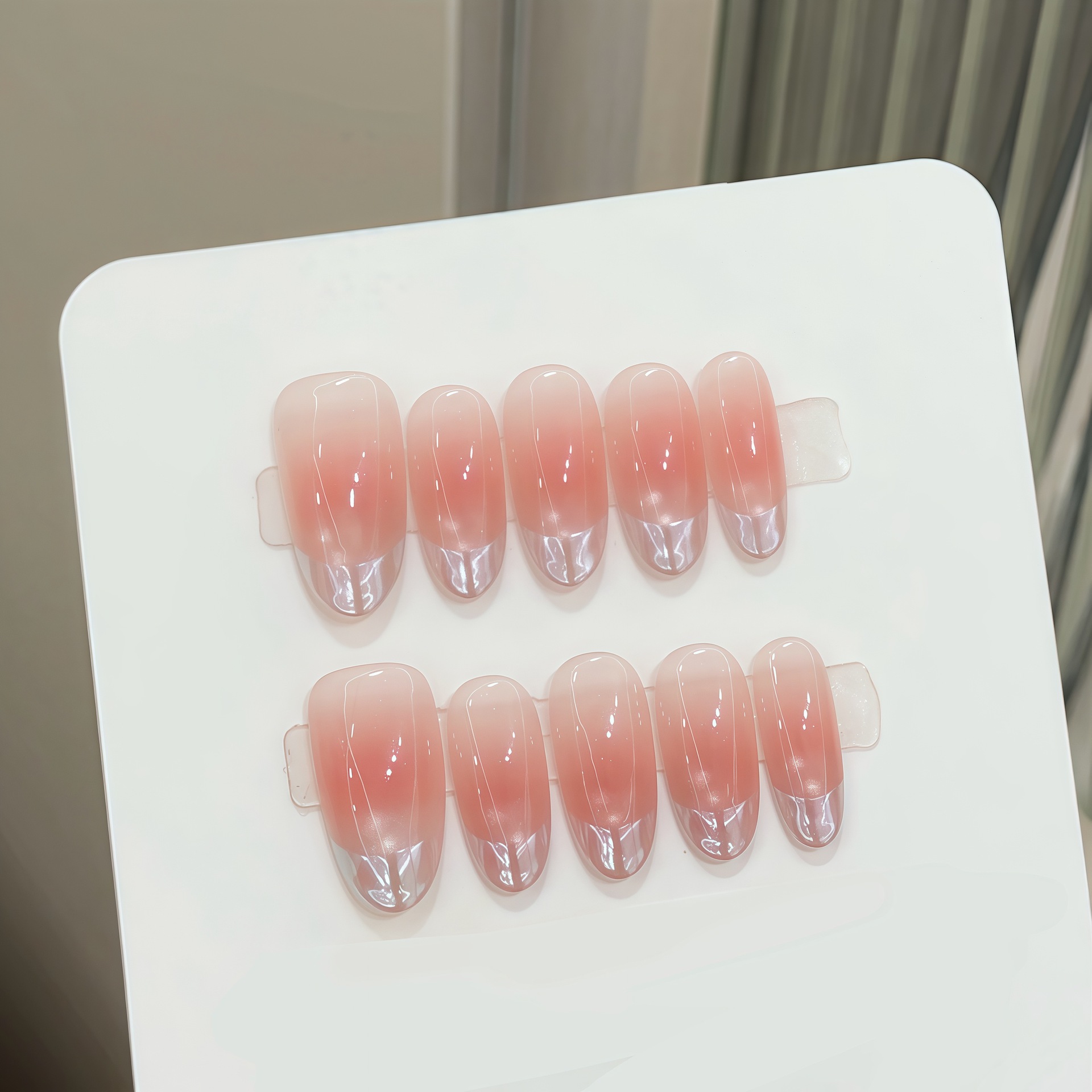 10pcs Pure Hand Pressed Oval N - огляд і ціна Nail Art Oval