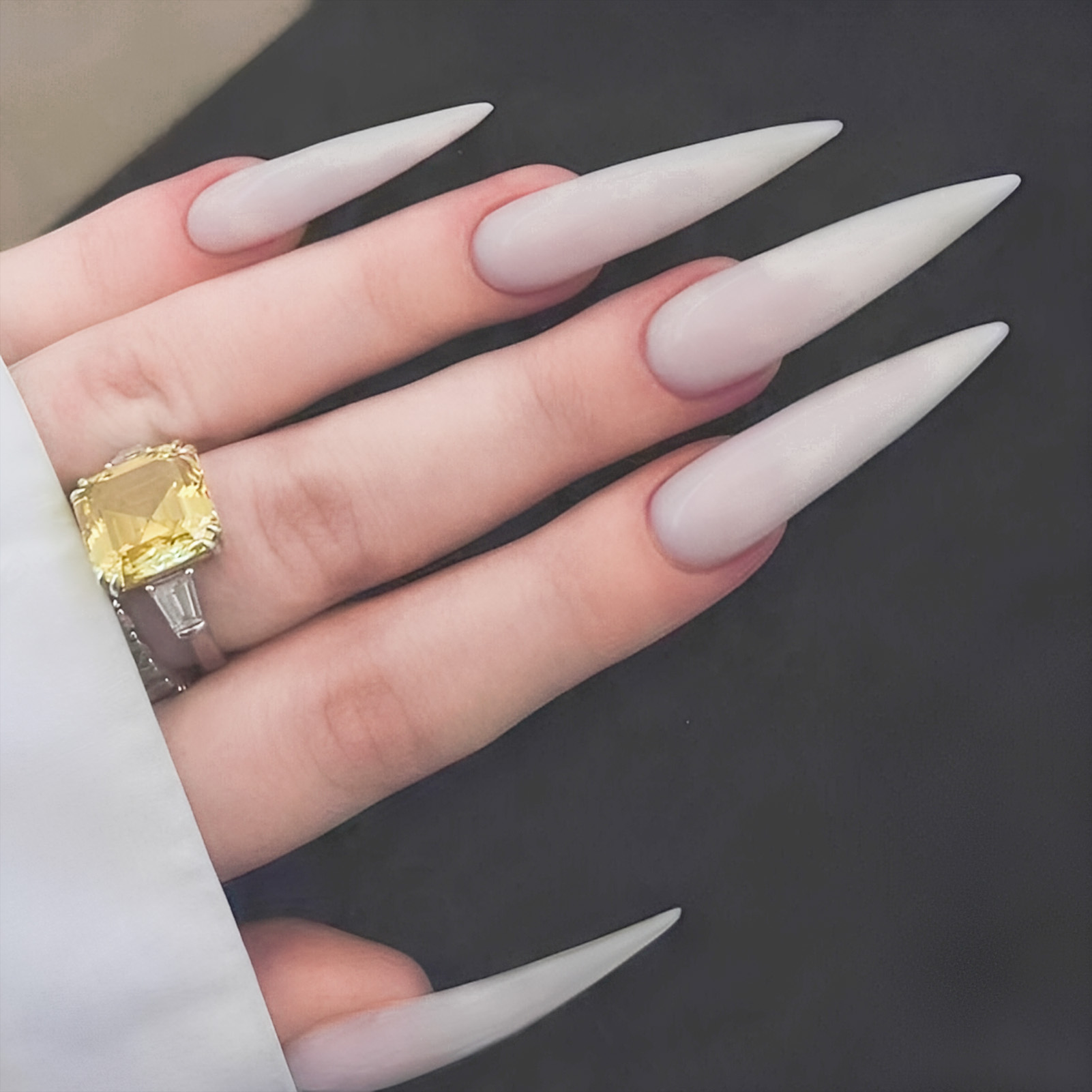 24pcs Simple Milky White False - огляд і ціна Nail Art Simple