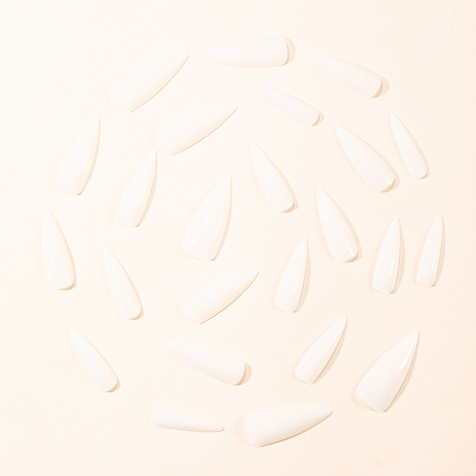 24pcs Simple Milky White False - огляд і ціна Nail Art Simple