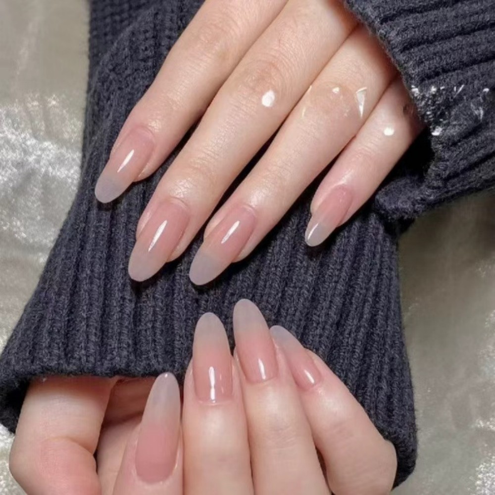 24Pcs Matte Nude Fake Nail Fas - огляд і ціна Nail Art Simple