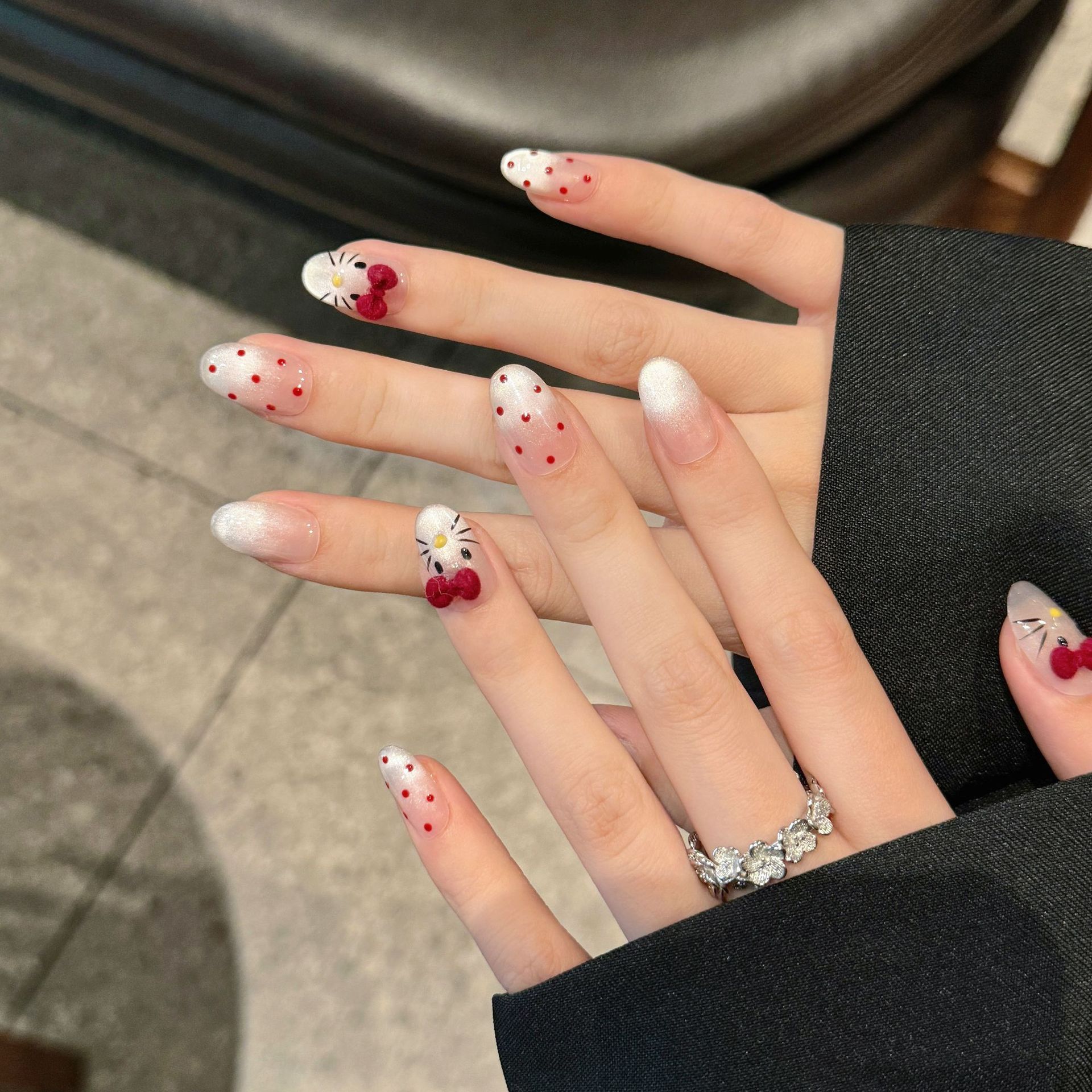 10pcs Pure Hand Pressed Oval N - огляд і ціна Nail Art Oval