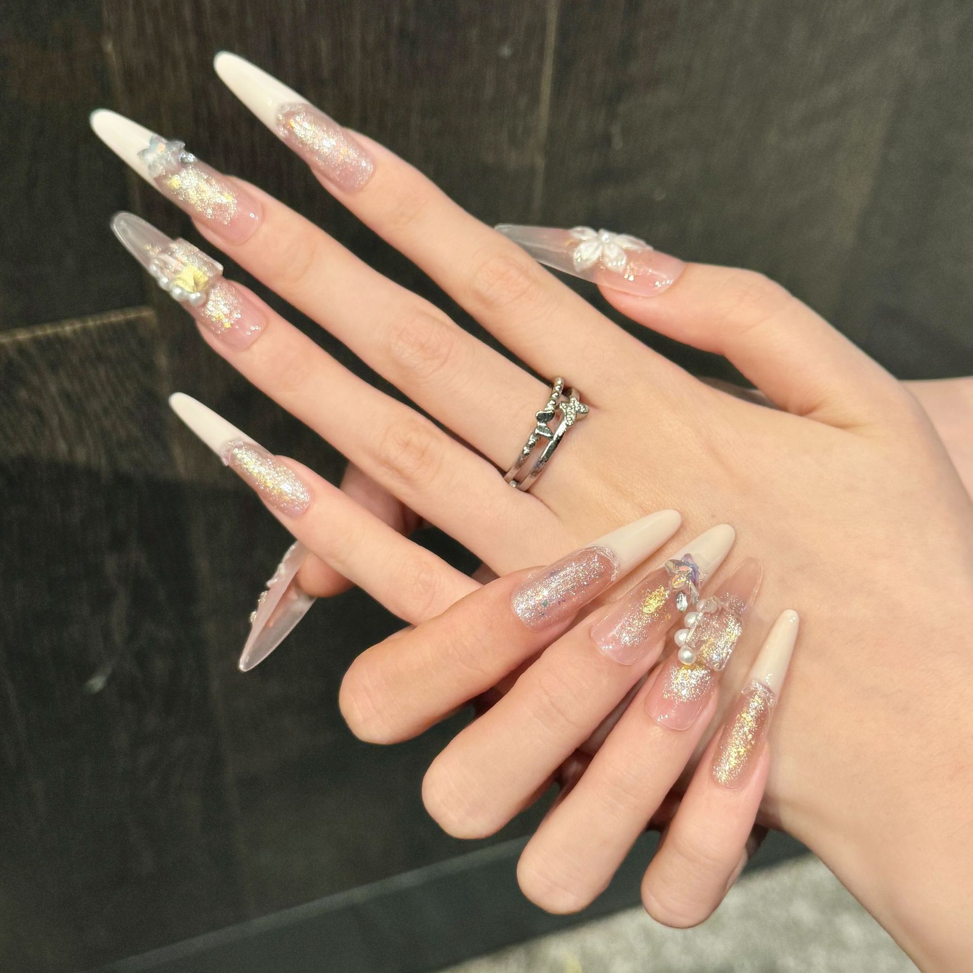 10pcs Pure Hand Pressed Stilet - огляд і ціна Nail Art Glitter