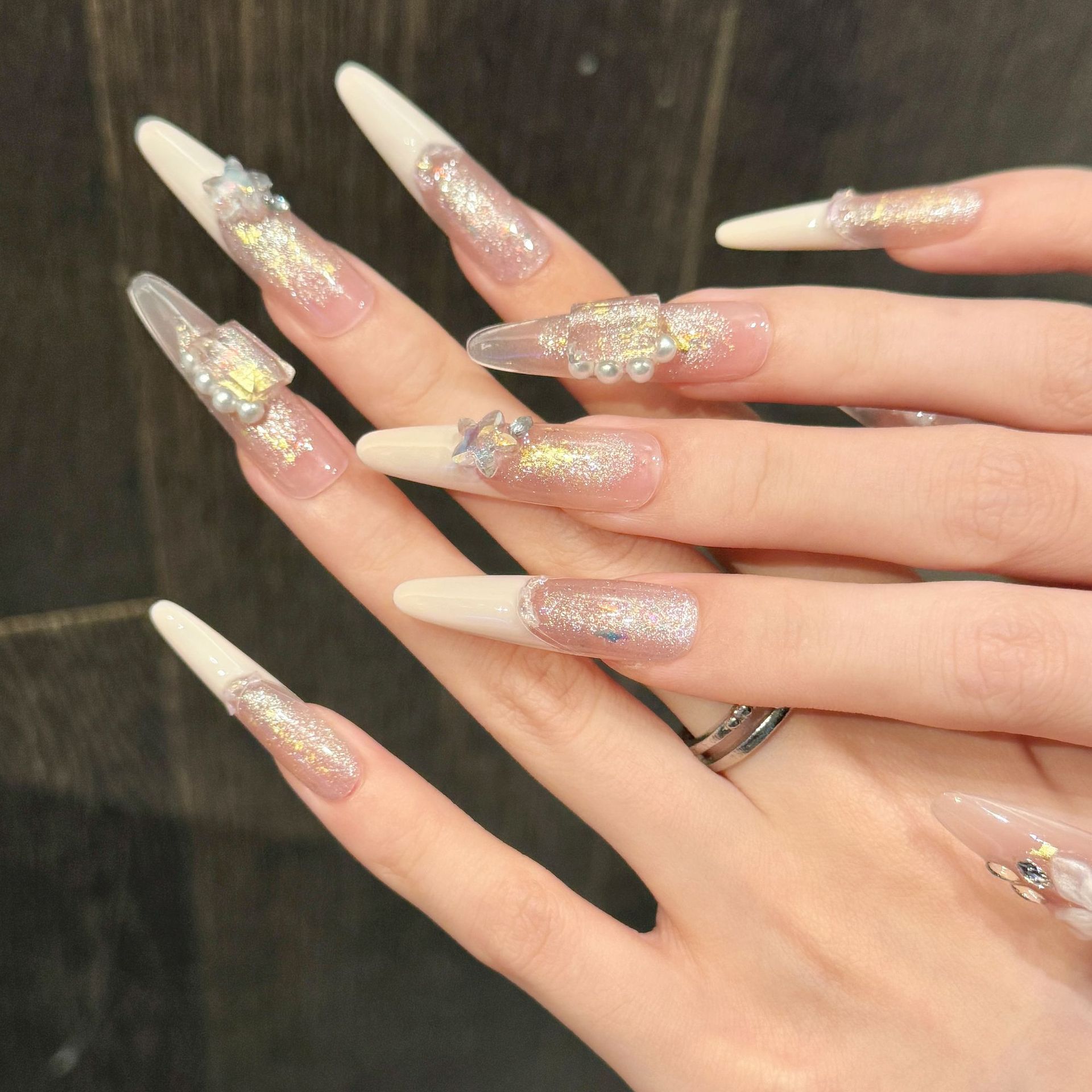 10pcs Pure Hand Pressed Stilet - огляд і ціна Nail Art Glitter
