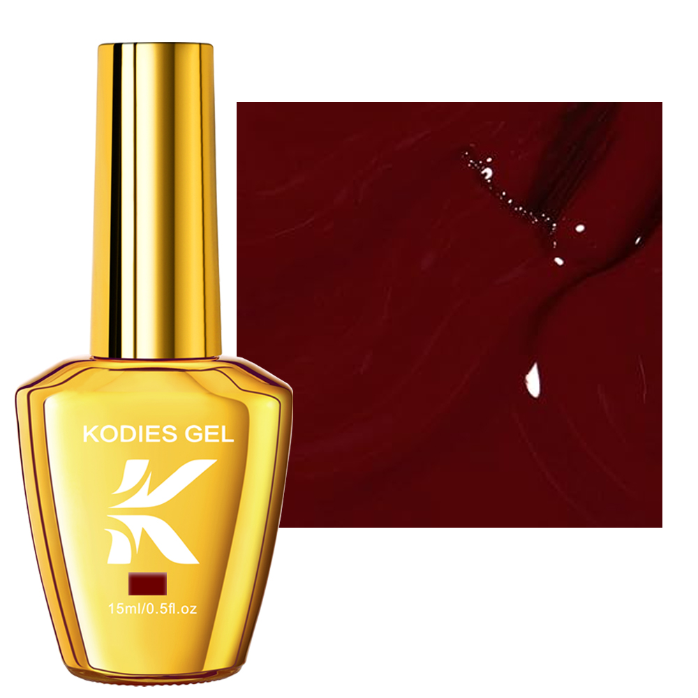 KODIES GEL Burgundy Red Gel Na - огляд і ціна Nail Art Burgundy