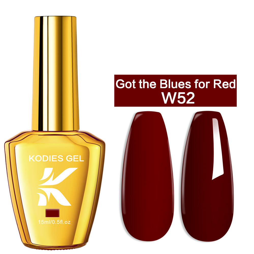 KODIES GEL Burgundy Red Gel Na - огляд і ціна Nail Art Burgundy