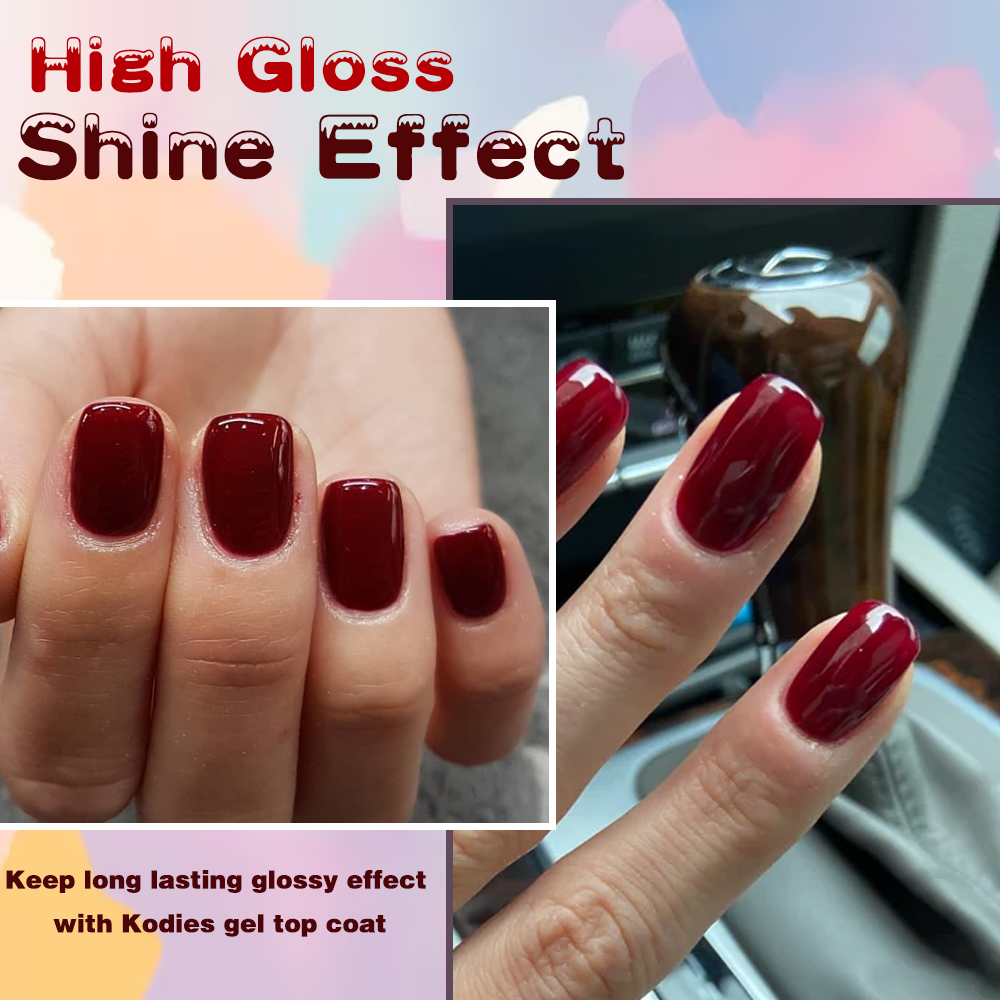 KODIES GEL Burgundy Red Gel Na - огляд і ціна Nail Art Burgundy
