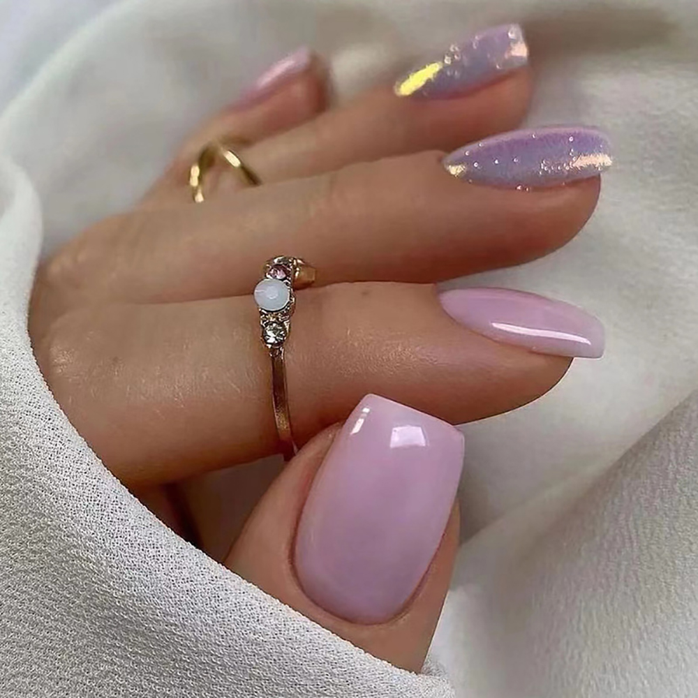 Short fake nails for women gir - огляд і ціна Nail Art Glitter
