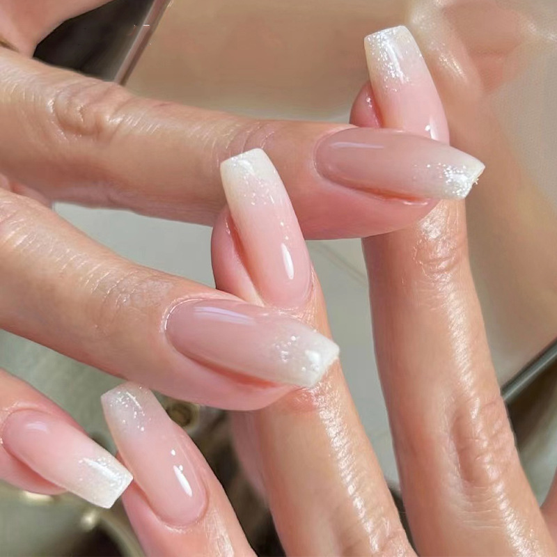 24Pcs Summer Orange Square Wea - огляд і ціна Nail Art Simple Elegant