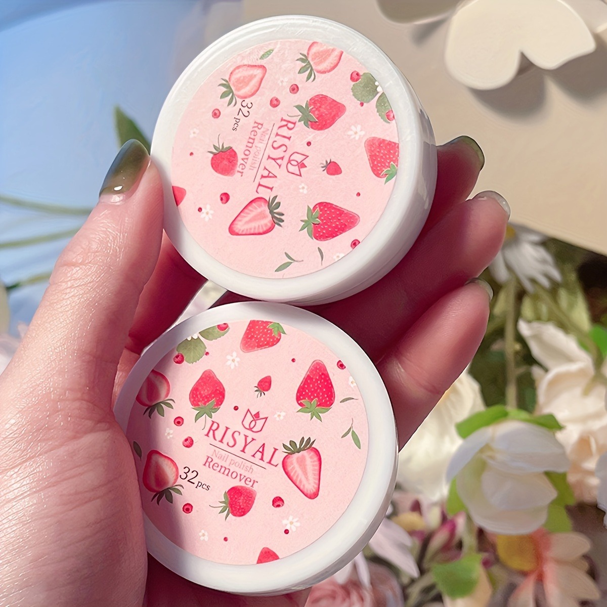 32pcs/Box Strawberry Nail Poli - огляд і ціна Nail Art Strawberry