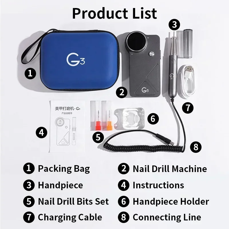 oxxi UV G3 40000 rpm Brushless - огляд і ціна Nail Drill Machine