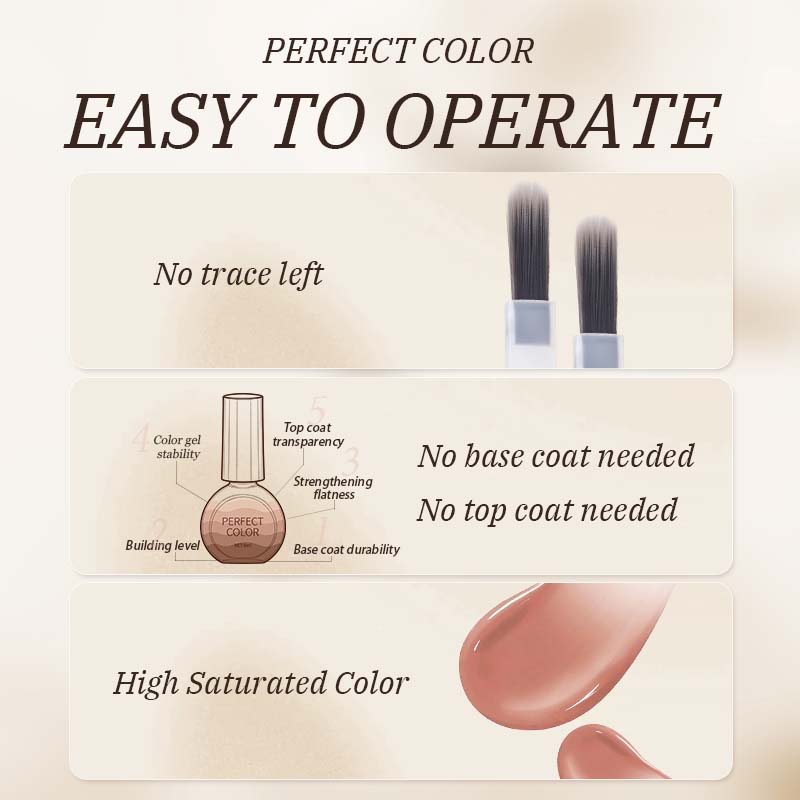 PERFECT COLOR All-in-One Gel D - огляд і ціна Nail Art Dusty Pink