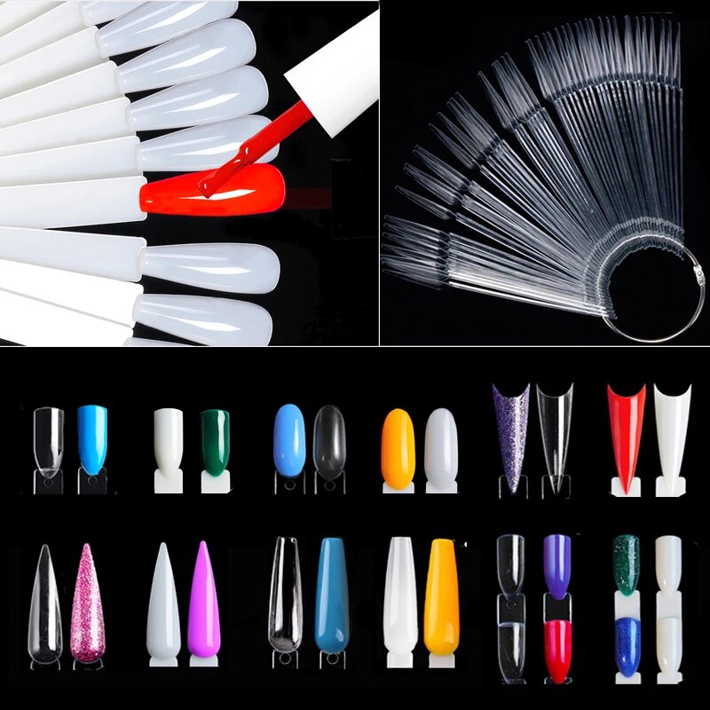 Nail Display Sticks Clear Natu - огляд і ціна Nail Art Natural