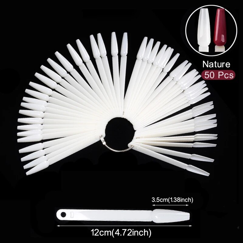 Nail Display Sticks Clear Natu - огляд і ціна Nail Art Natural